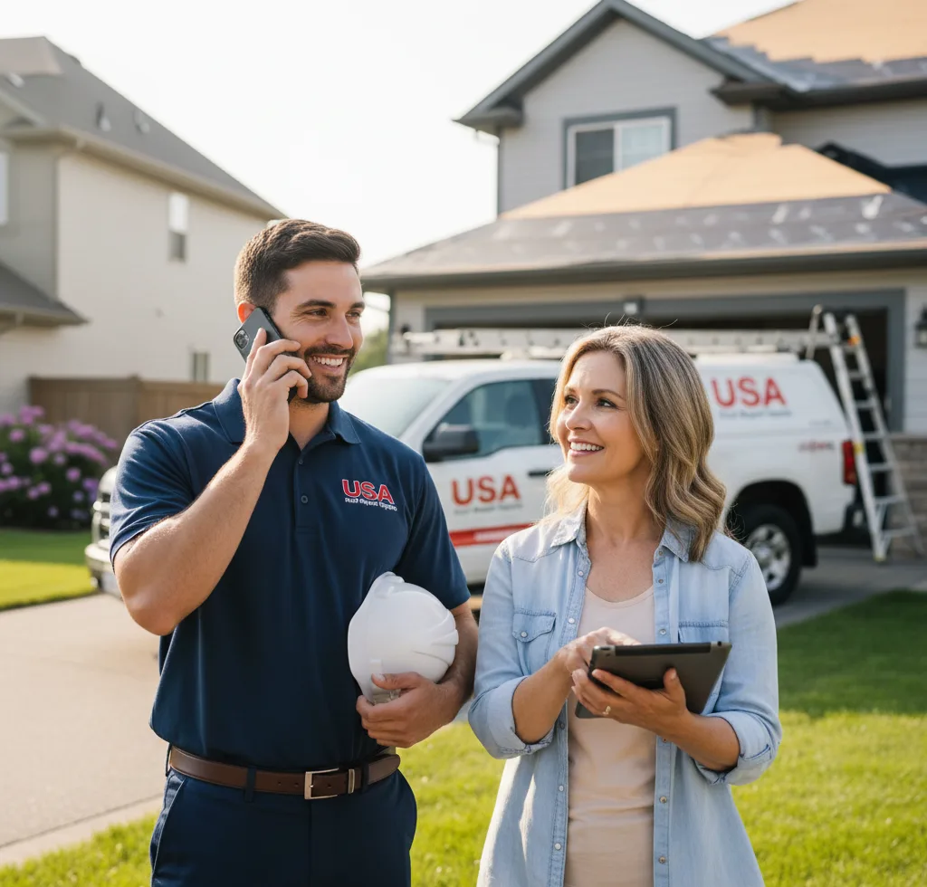 USA Roof Repair Experts customer support in East Rochester